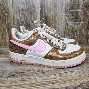Women's‎ Vintage 2006 Nike Air Force 1 Low Premium Snakeskin 309439-262 sz 10